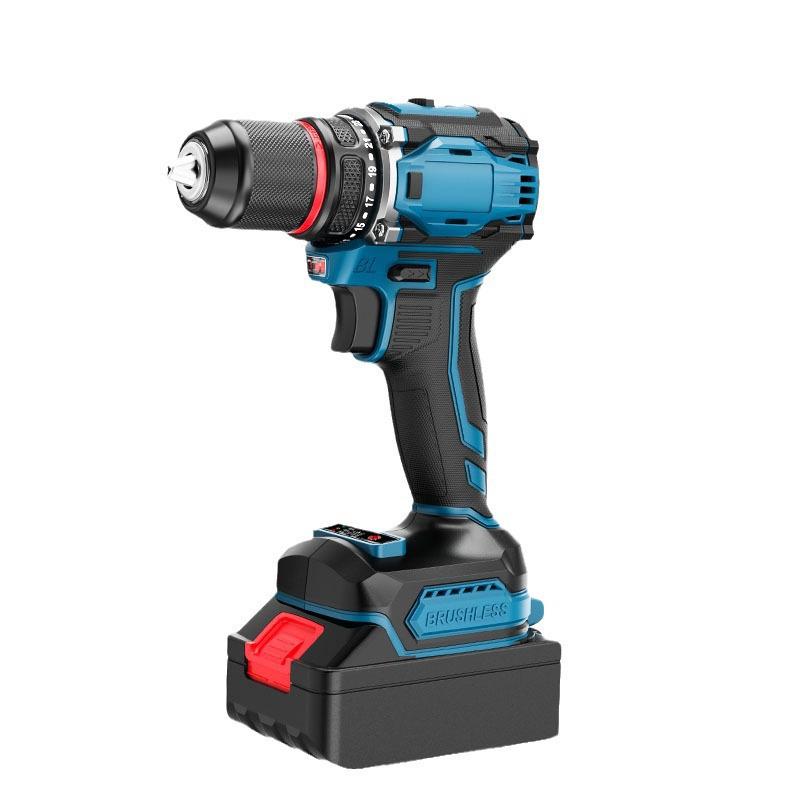 21V Dual-Speed Handheld Electric Drill with 10MM Lithium Battery & Bit Set
