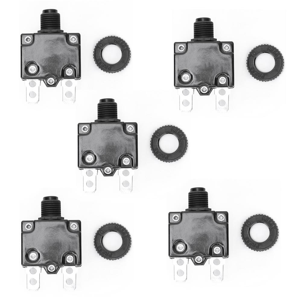 

5pcs Air Compressor Circuit Breaker Overload Overcurrent Protection Switch 18A 20A 22A22A