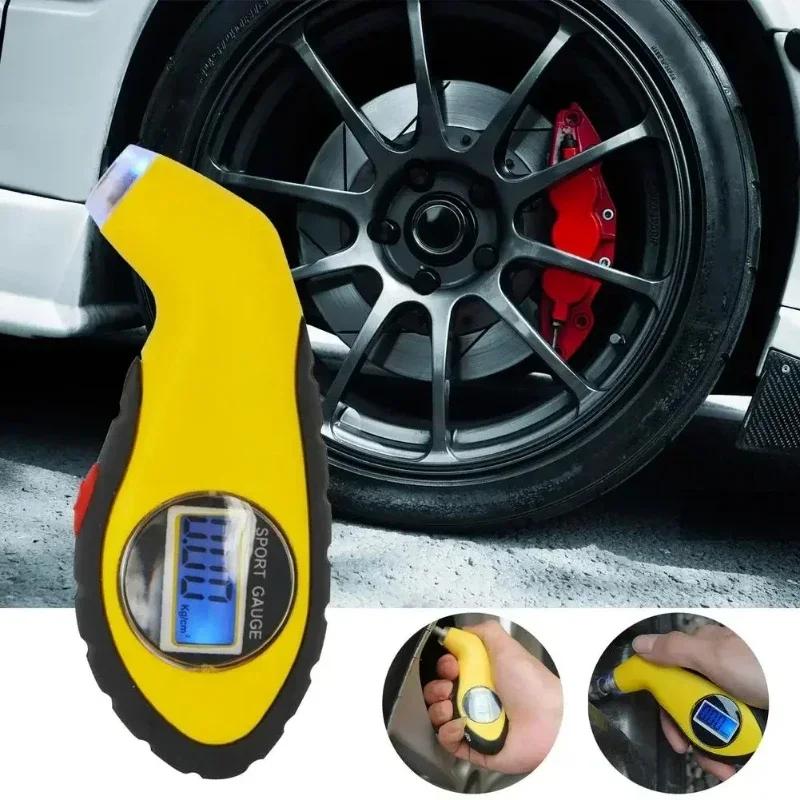 LCD Digital Tire Gauge: Compact Pressure Monitor for Car & Motorcycle Maintenance