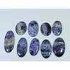 294Cts. Natural Blue Sodalite Oval Cabochon Loose Gemstone 09Pcs Lot 33-44MM C-1505