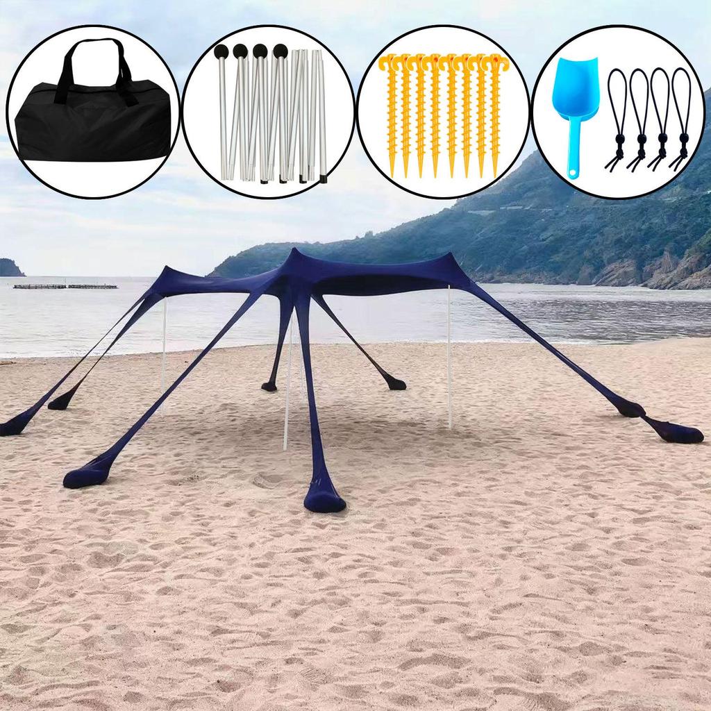 Przenośny Parasol Plażowy Lycra Namiot Baldachim