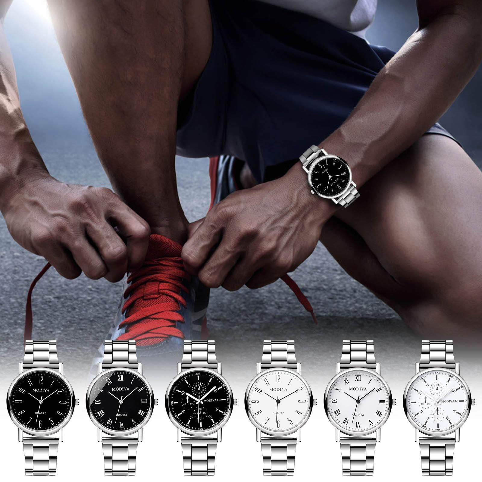 

Мужская мода Часы из нержавеющей стали Хронограф Наручные часы, Stainsteel Стальной ремешок Часы