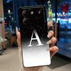 Case For ZTE Blade A54 4G Soft Silicone Black Shell ZTE Blade A54 4G Beautiful Letter Starry Sky Pattern Anti-scratch Cover