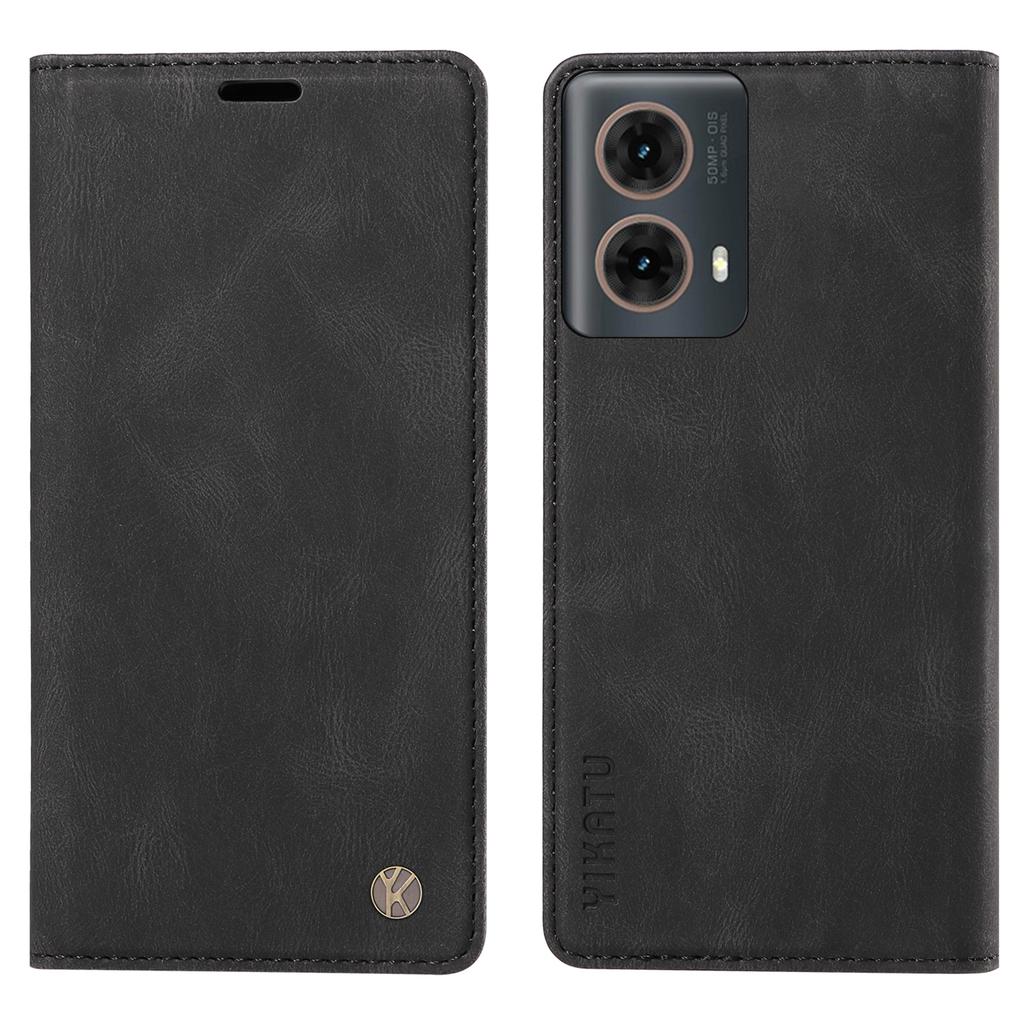YIKATU YK-004 For Motorola Moto G85 5G/S50 Neo 5G Case Leather Phone Wallet Cover Skin-Touch