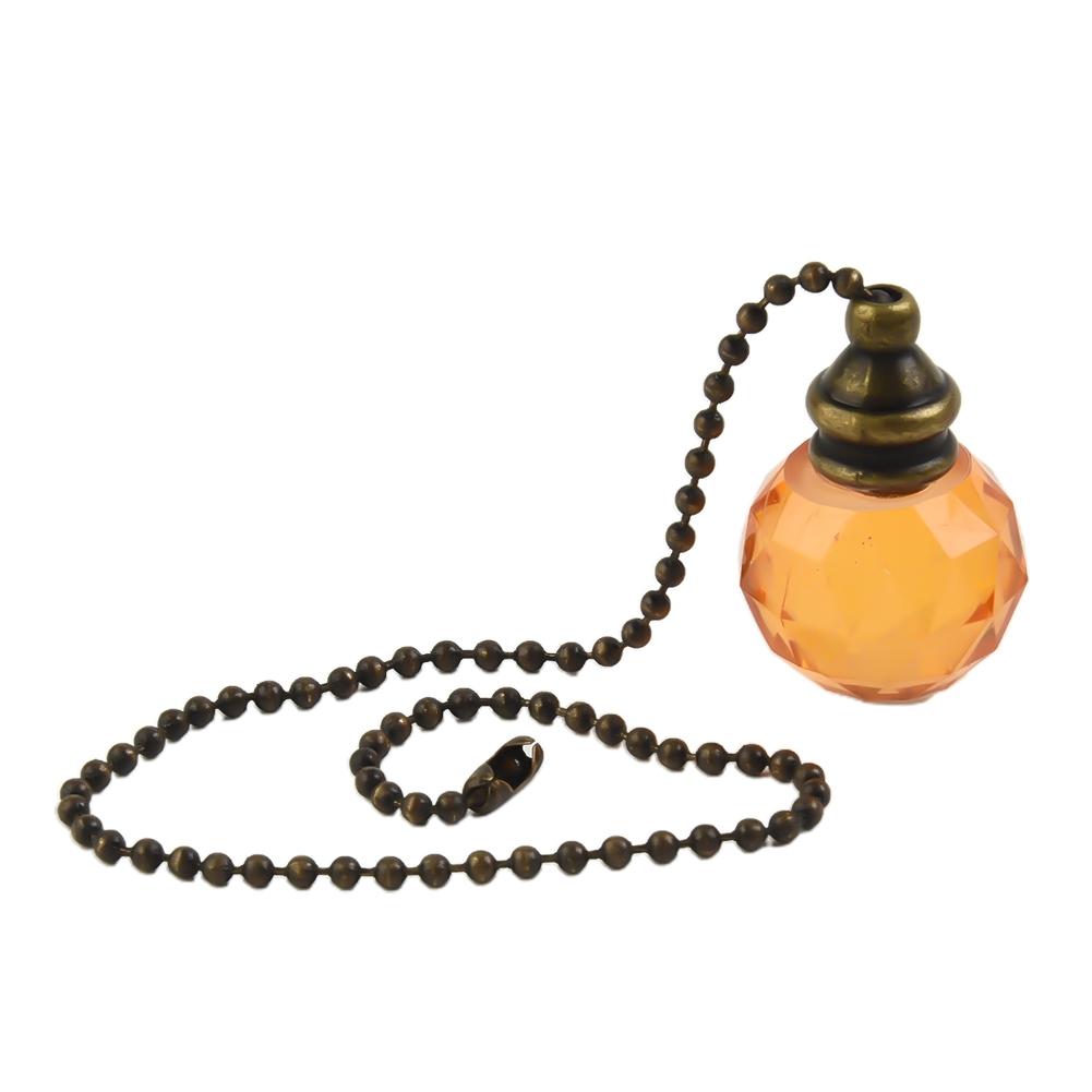 Crystal-Style Designer Bathroom Toilet Pull Chain Cord Handle For Light Switch