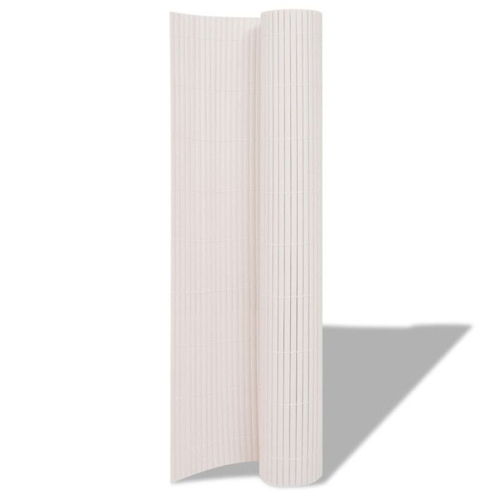 Garden Fence - VIDAXL - Double-sided - PVC - White - 90 X 500 Cm