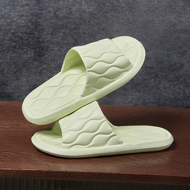 Slippers women wear outside summer home thick-soled hotel indoor bathroom non-slip bath sandals men