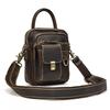 Genuine Leather Shoulder Bag Waist Bag Dual Use Men Small Bag Crossbody Bag Messenger Bag Leather Belt Pouch Crazy Horse Leather