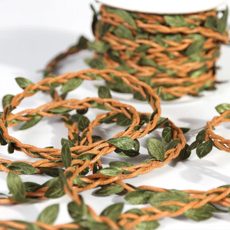 Forest Style Hemp Rope Vine with Green Leaves - Eco-Friendly DIY Kindergarten Decorations