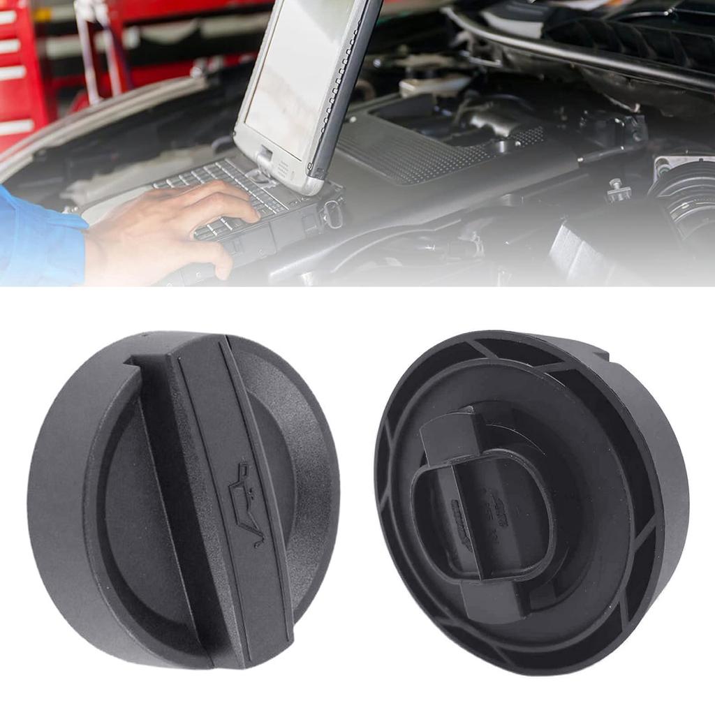 Round Tanks Caps Car Oil Filler Cover ABS Oil Filler Cover Replaces 11128655331 Car Spare Part Simple Installation