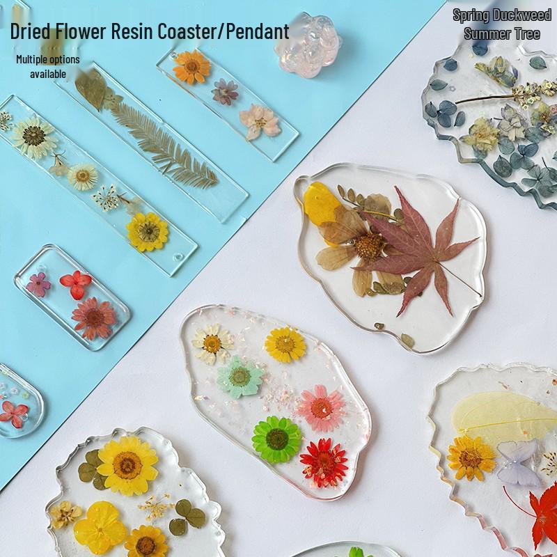 Handmade Crystal Epoxy Dried Flower Coaster DIY Kit for Kids - Back To School Gift