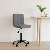 Vidaxl Swivel Office Chair, Dark Grey, Upholstered In Velvet