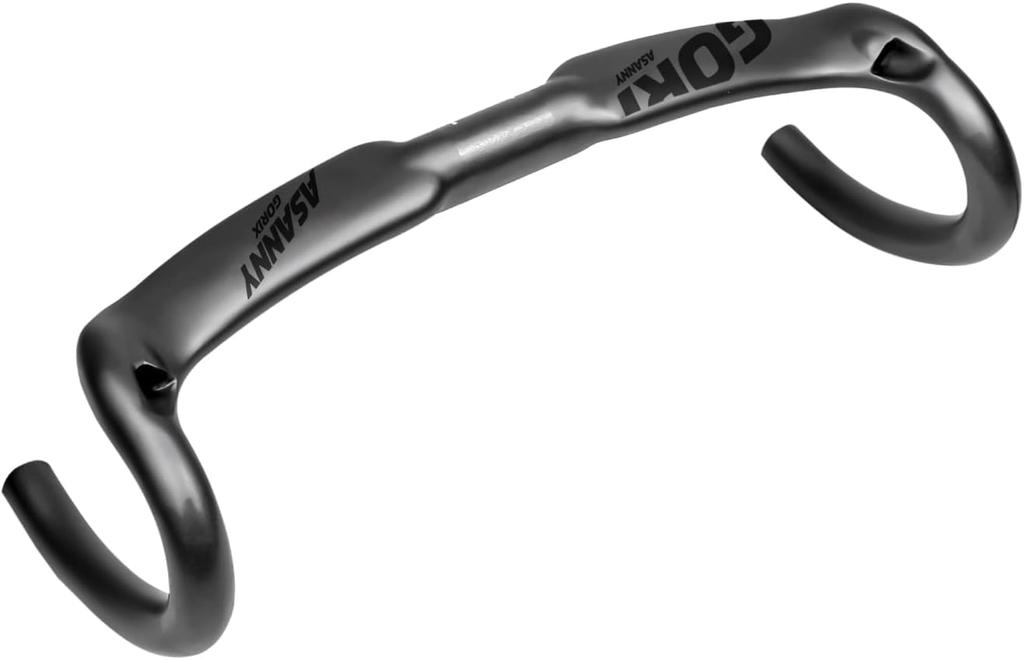 GORIX Carbon Aero Drop Handlebars (ASANNY) Carbon Fiber Road Bike 31.8mm Lightweight Matte Handlebars (380mm)