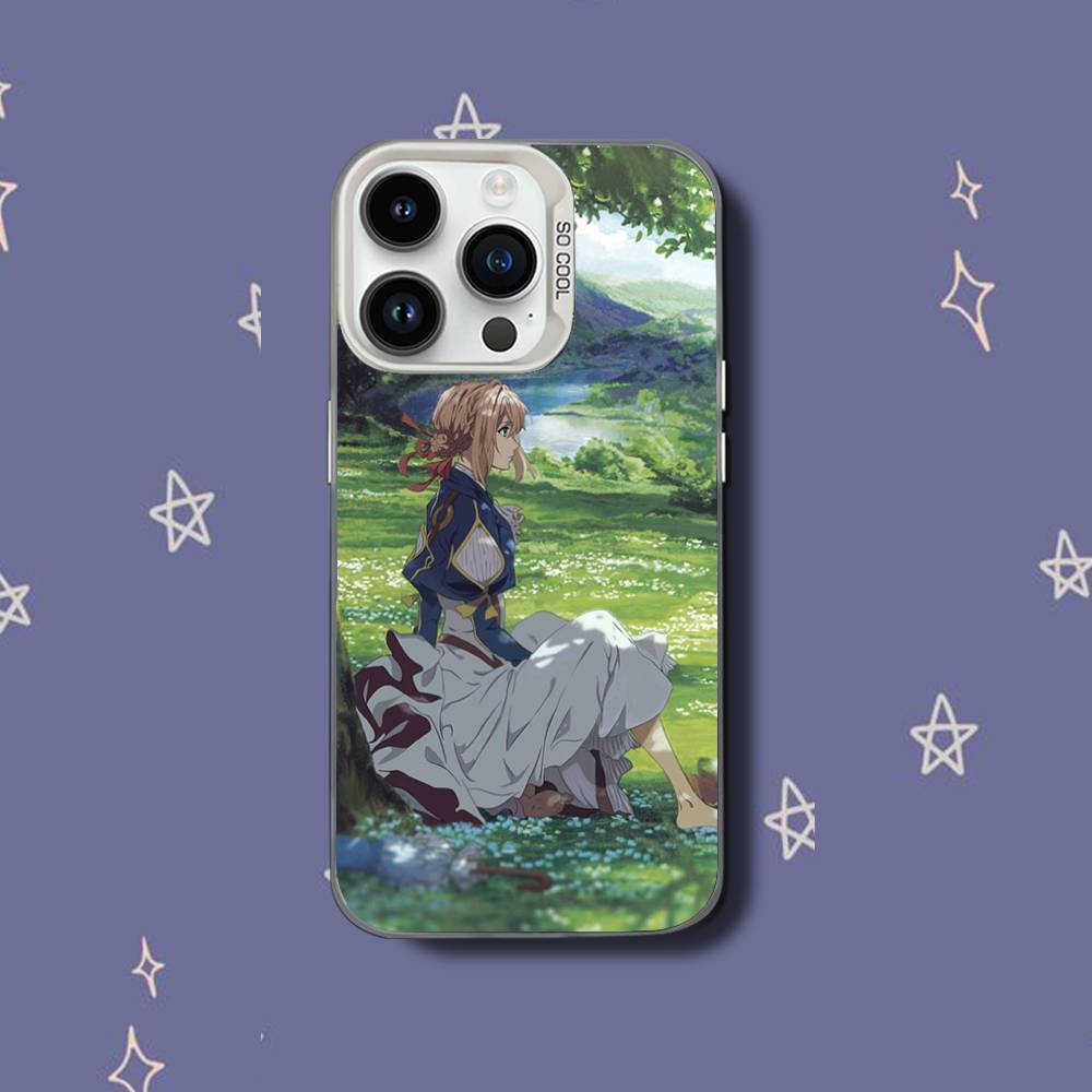 V-Violet Evergarden-es Phone Case For iPhone 17,16,15,14,13,12,11,Pro,XS,Max,Plus,Mini,SE White Candy Matte Shockproof Cover