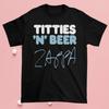 Nouveau T-shirt Frank Zappa Rocks Titties n Beer Noir Toutes tailles Unisexe