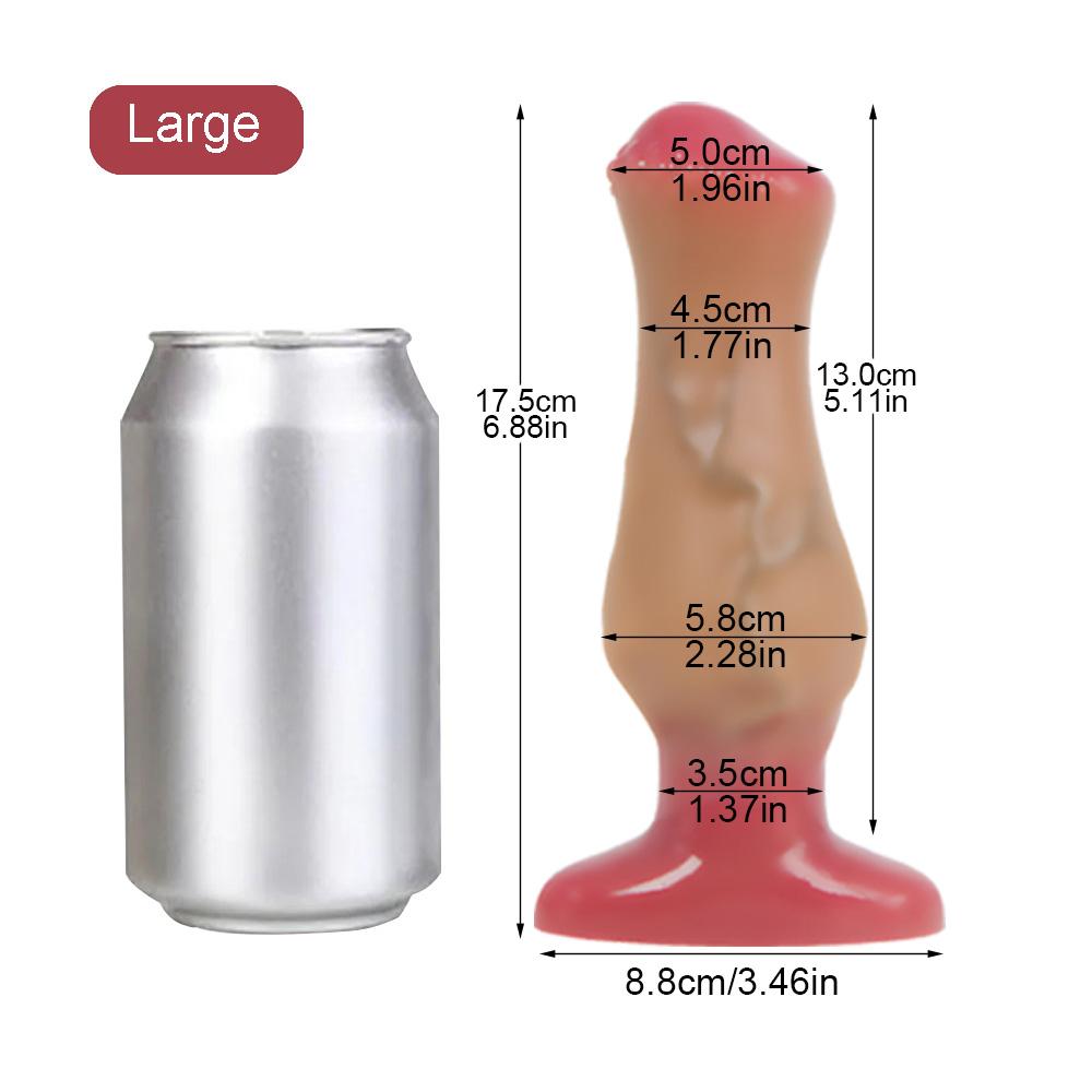 4-7cm Horse Anal Plug Soft Liquid Silicone Butt Plug Animal Anal Dildos For Women Men Anal Dilation Prostate Massage Buttplug