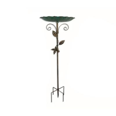 Large Frostproof Metal Bird Bath For Garden Outdoor Decoration Vintage Iron Water Bowl Wild Birds Feeder Easy To Clean