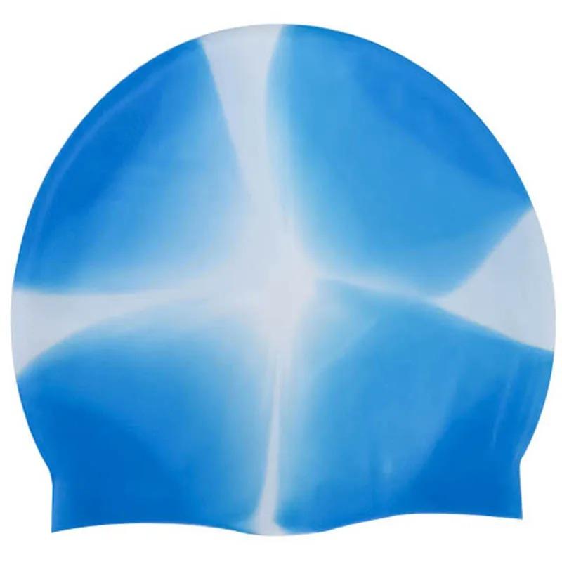 Swimming Cap Silicone Women Men Waterproof Plus Size Colorful Adult Long Hair Sports High Elastic Adults Swim Pool Hat