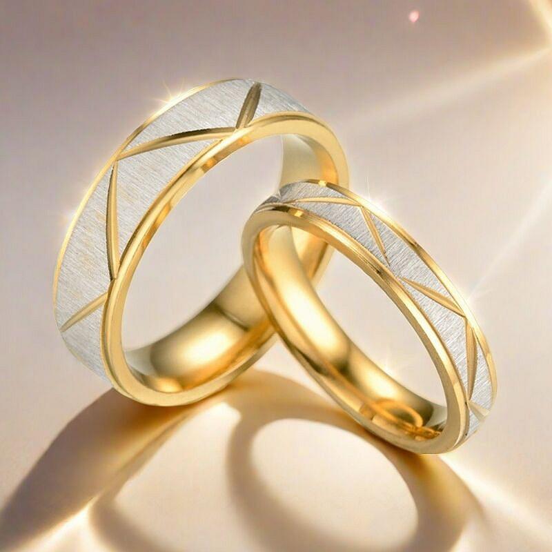 Japanese and Korean Light Luxury Temperament Titanium Steel Ring Female, Rhombus Triangle Personalized Couple Ring, Jewelry