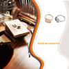 Brass Ring Base Portable DIY Fashionable Adjustable Open End Solid Color 12mm Jewelry Making Holder Findings Accessories