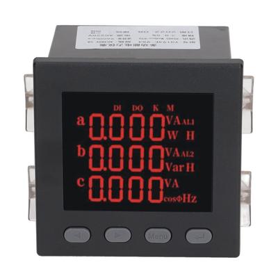 Ampèremètre Numérique Triphasé Testeur Intelligent Multi-Fonctions Énergie Puissance AC220V