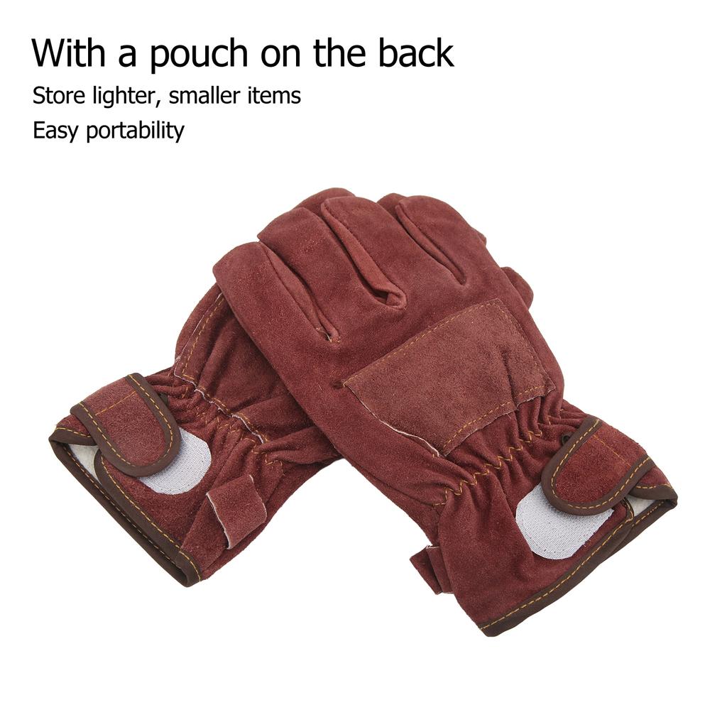 1 Pair of Heat Resistant Gloves  proof Flame Retardant Non Scalding for BBQ Grill Short
