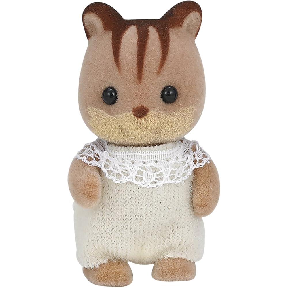 Sylvanian Families EPOCH Walnut Squirrel Baby Doll Toy for Dollhouse Ages 3 and Up