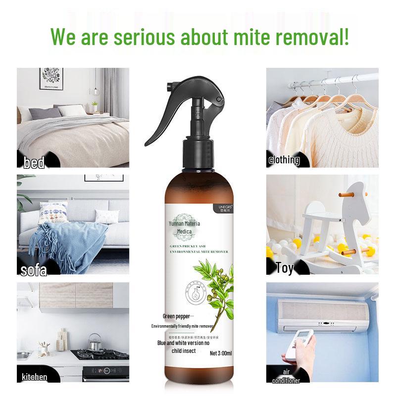 Yunis Herbal Mite Removal Spray - Eco-Friendly, No-Wash Solution for Bed Sheets & Sofas
