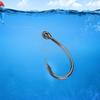 30 Pezzi Amo da Pesca in Acciaio al Carbonio Perforato Affilato con Ardiglione per Pesca in Mare (10 #)