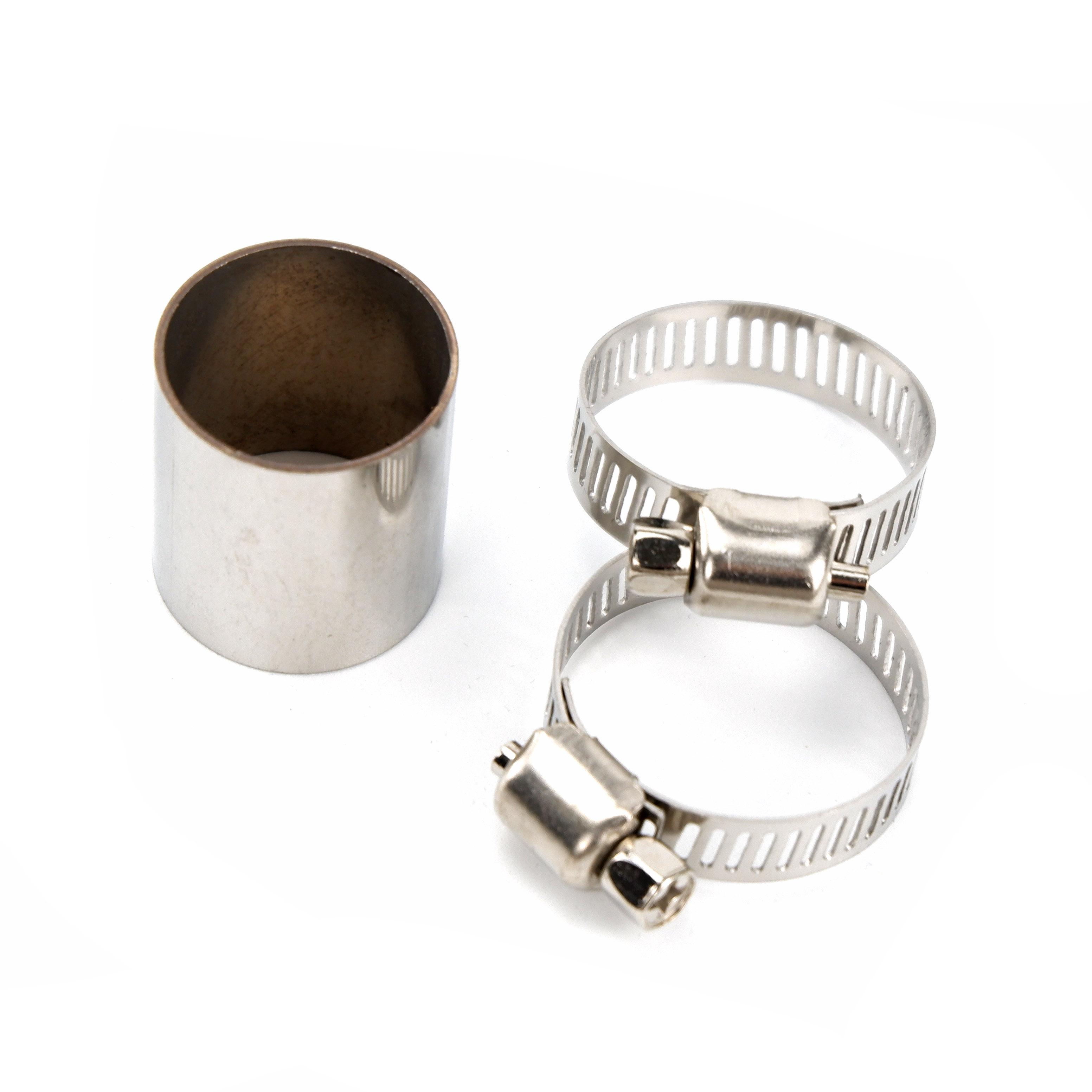 

Exhaust Pipe Tube Connector Air Diesel Parking Heater Stainless Steel Gas Vent Hose For Car Heater Silver серебряный