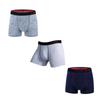 BONITOS 3ks sexy pánské kalhotky ventilační boxerky pro pánské spodky Bavlněné pánské spodní prádlo Značka