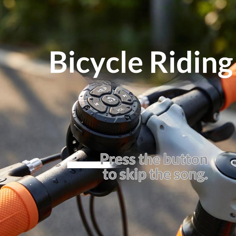 Wireless Bluetooth 5.3 Remote Media Controller Waterproof Handlebar Remote Control For Car Motorcycle And Bicycle
