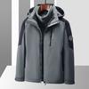 Mens Womens 3-in-1 Detachable Waterproof Windproof Outdoor Jacket Hiking Skiing Cycling Winter Travel