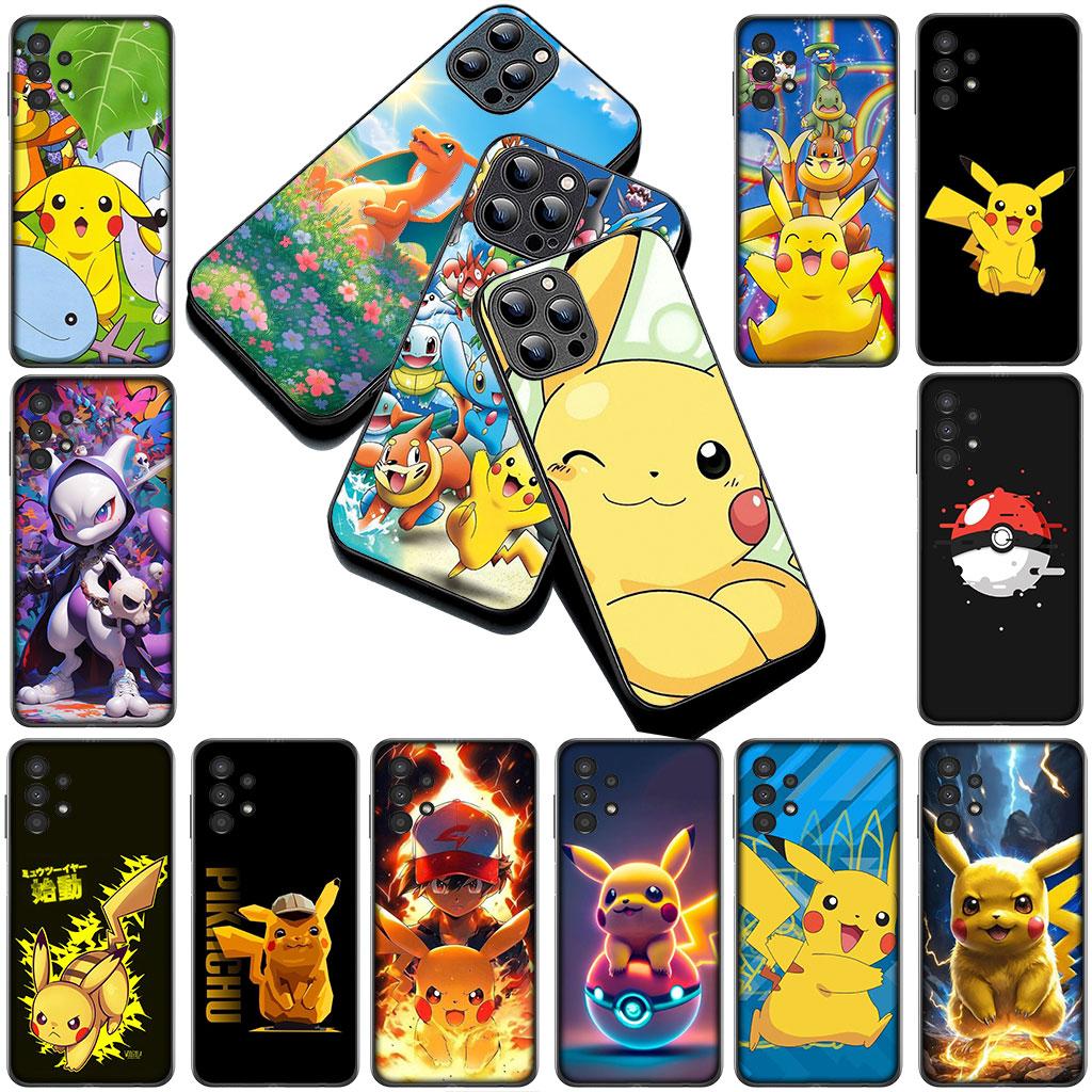Cartoon P-Pokemons GO P-Pikachus Phone Cover Case for Samsung Galaxy S10 S8 S9 Plus A33 A34 A31 70 A71 A72 Note 20 9 8 S10E
