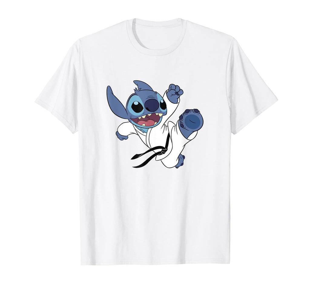Disney Lilo & Stitch High Kick Karate Uniform Stitch T-Shirt