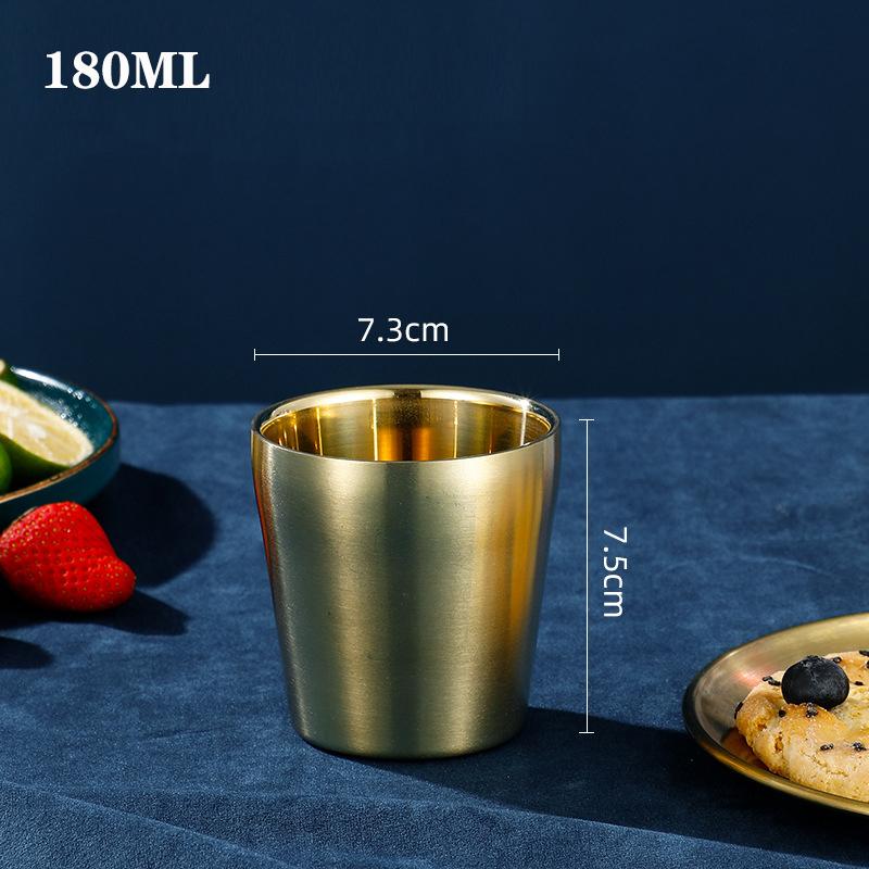 304 Stainless Steel Beer Mug Water Cup Anti Scaling Anti Fall Restaurant Tea Cup Coffee Drink Cup