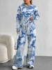 Gradual Change European And American Autumn And Winter Casual Long-Sleeved Suit Women'S Hooded Sweater Trousers Two-Piece Set