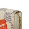 Used 12564 Portefeiulle Clemence N60109 7940 LV logo trompe l'oeil Damier As summer trunk Rose Ballerine Ladies from