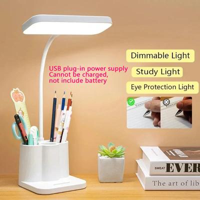 Dimmbare Touch-LED-Schreibtischlampe, tragbare Arbeitslampe, USB-Ladetischleuchte, Lesen, Lernen, Augenschutz, Licht, Raum, Bürobeleuchtung