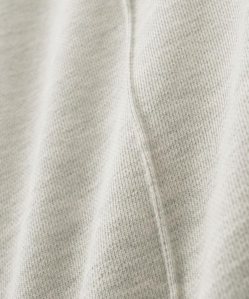 Seteo Cotton Elastic Waist Sweatpants Melange Ivory (Type B)