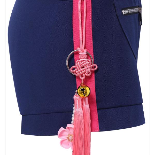 K-Pop:Dämonenjäger Rumi Cosplay Kostüm Uniform Halloween Karnevalsparty Weihnachten Rollenspiel Kleidung Kleidung für Frauen