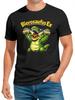 Mens Carnival Mardi Gras T-Shirt - Beer Saying T-Rex - Costume Replacement Fancy Dress-