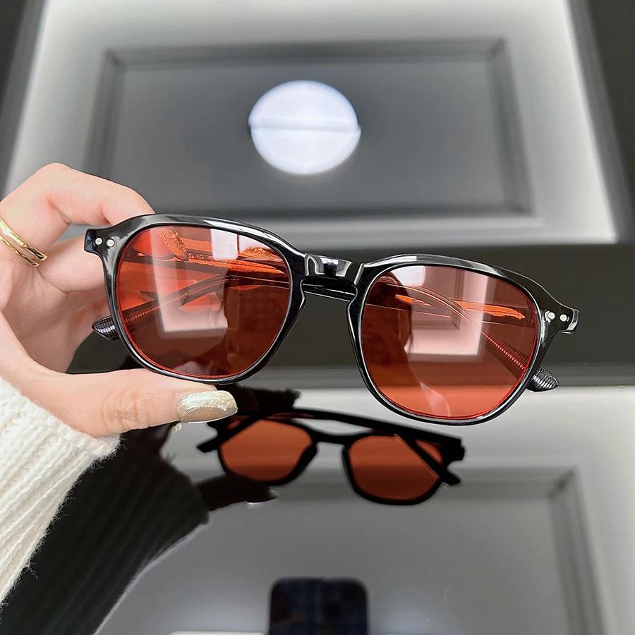 Retro Square Sunglasses Women Men Brand Designer Mirror Sun Glasses Female Male Vintage Fashion Round Frame