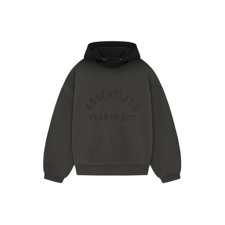 Fear of God Essentials Nylon Fleece Hettegenser Blekk/Jet Black Herre Topper 202SP244310F