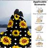1pc Sunflower Pattern Blanket Warm, Cozy, And Soft, Suitable for Sofas, Beds, Cars, And Office Use.Perfect for Camping And Travel, Making It a Great G