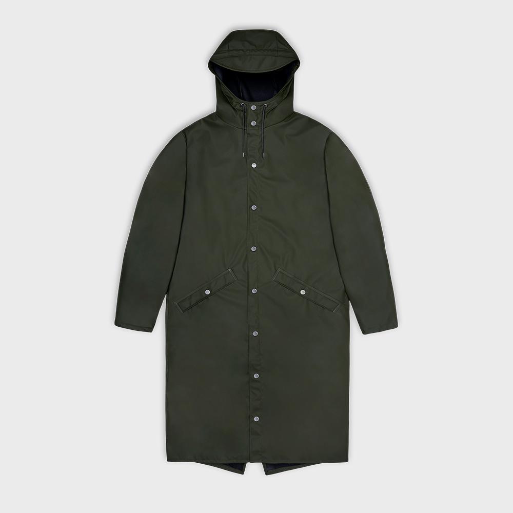 Rains Longer Jacket - Green