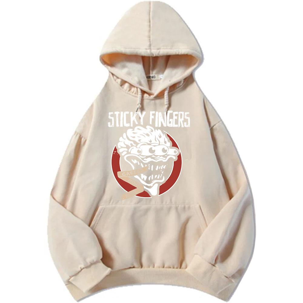 CARESSYOUR SOUL Hoodies Sticky Fingers STI FI Band Graphic Sweatshirts Long Sleeve Winter Hooded Pullover Male Sudaderas Unisex