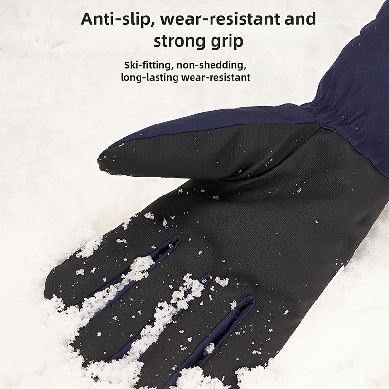 [Warm Ski Gloves] Winter Warm Touchscreen Gloves Thickened Windproof Cold-Resistant Outdoor Sports Cycling Hiking Gloves, High-Quality Couple Gloves