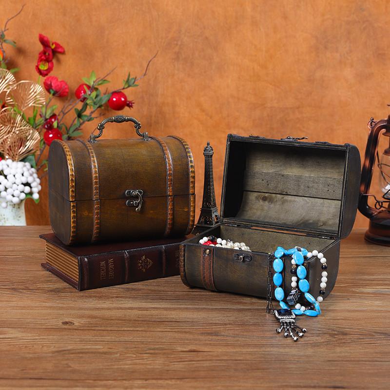 Handmade Wood Storage Box With Cover For Trinkets And Essentials Tabletop Display