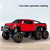 New Six-wheel Shock-absorbing Off-road Vehicle Pickup Truck Model Simulation Light Music Coaster Toy Children's Birthday Gift